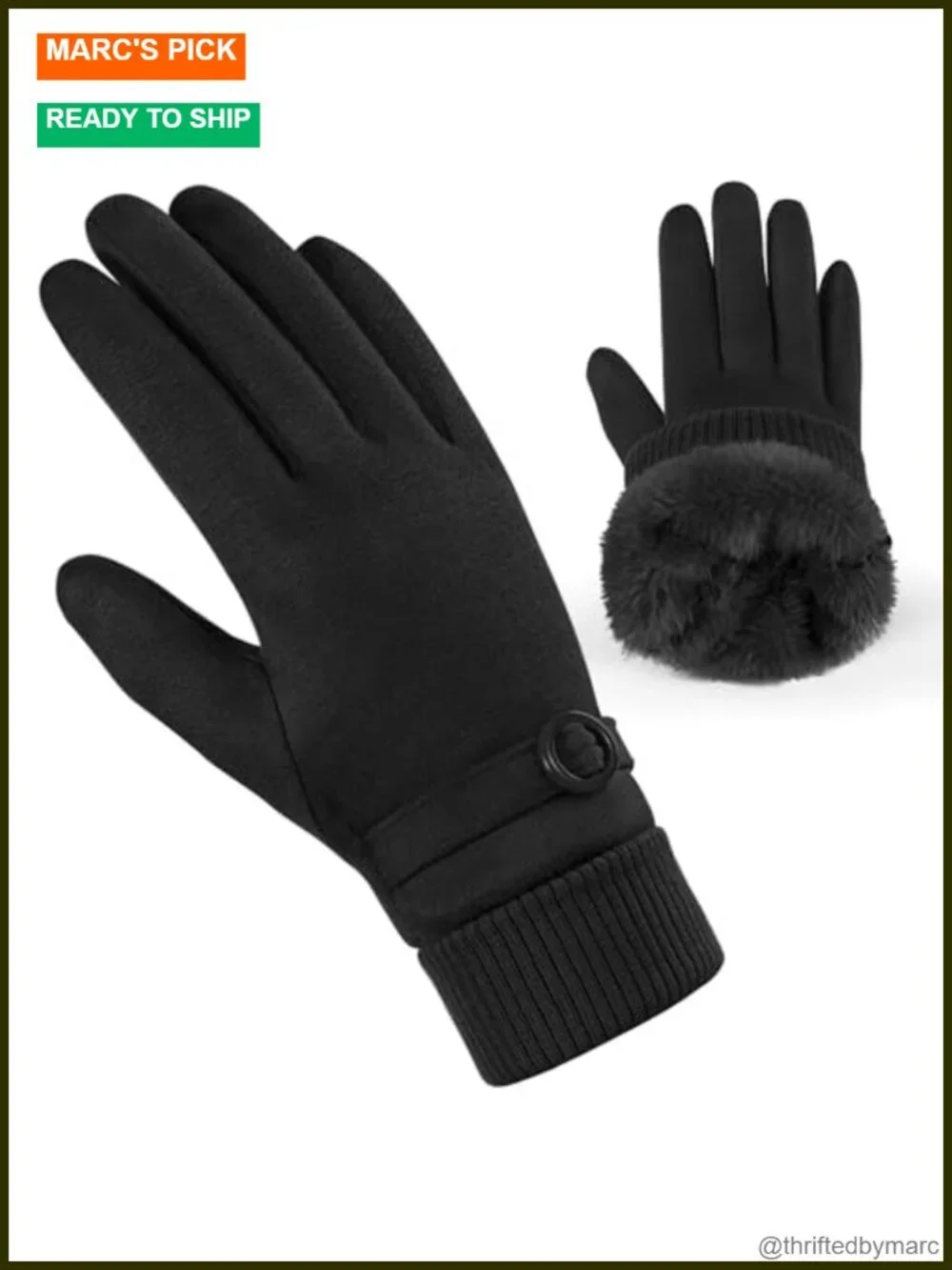 Thermal Fleece Lined Winter Gloves Touchscreen Compatible Gift